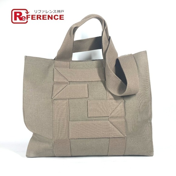 Fendi CANVAS Bag Green Crossbody Khaki TOTE - Picture 1 of 9